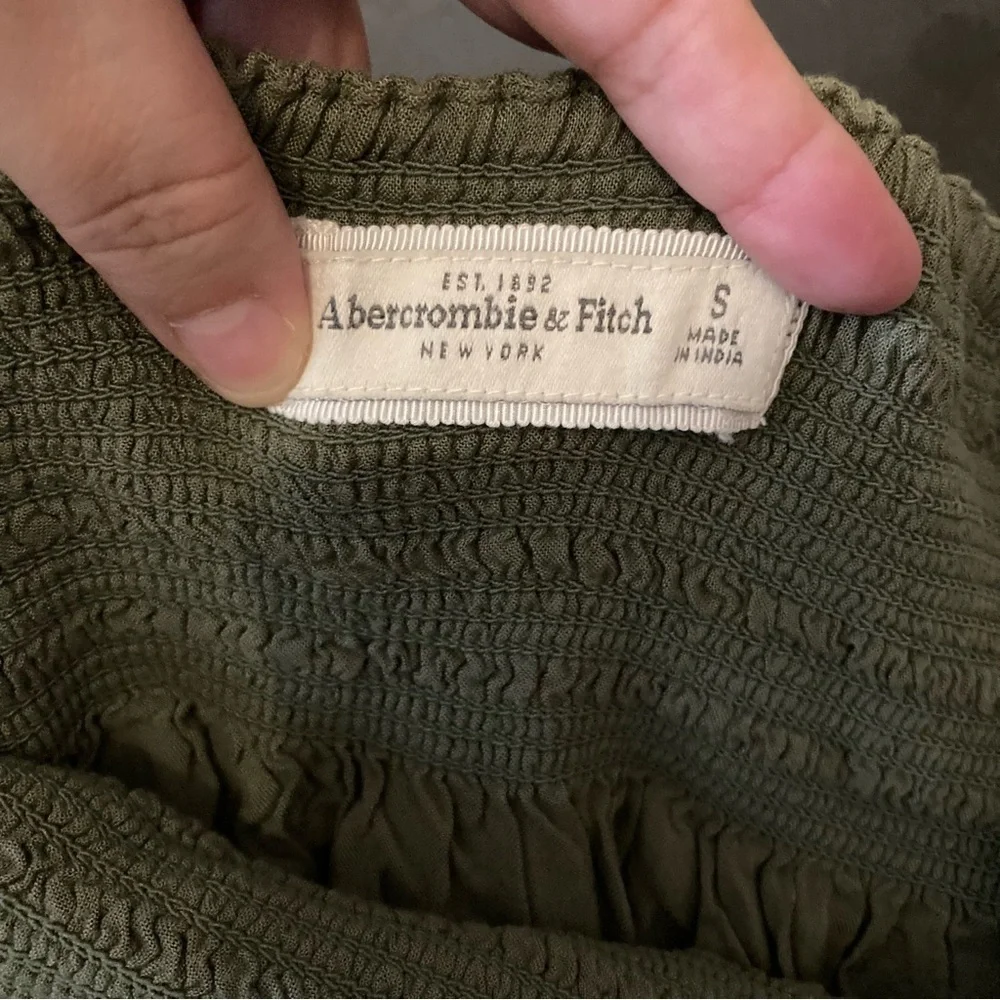 Y2k Abercrombie & Fitch Green Smocked Mini Skirt Women’s Size Small Boho,90’s
